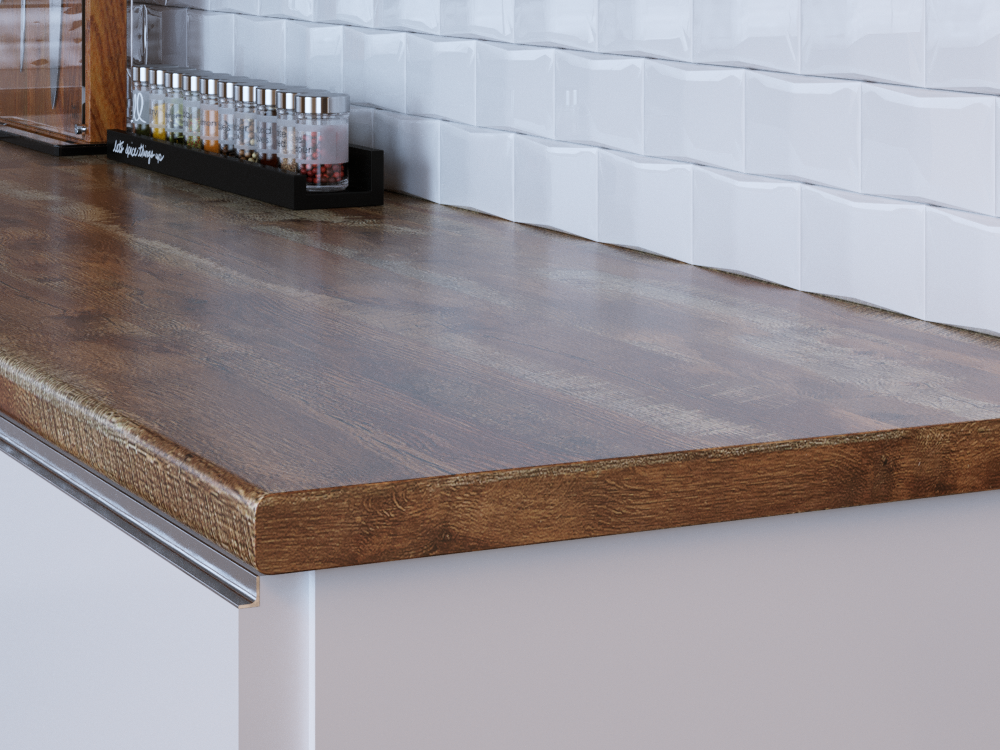 Столешница Дуб каштан 3 кат 3050*600*40 /2074/