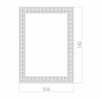 Зеркало MIXLINE "Каир" 535*740 (ШВ) б/полки