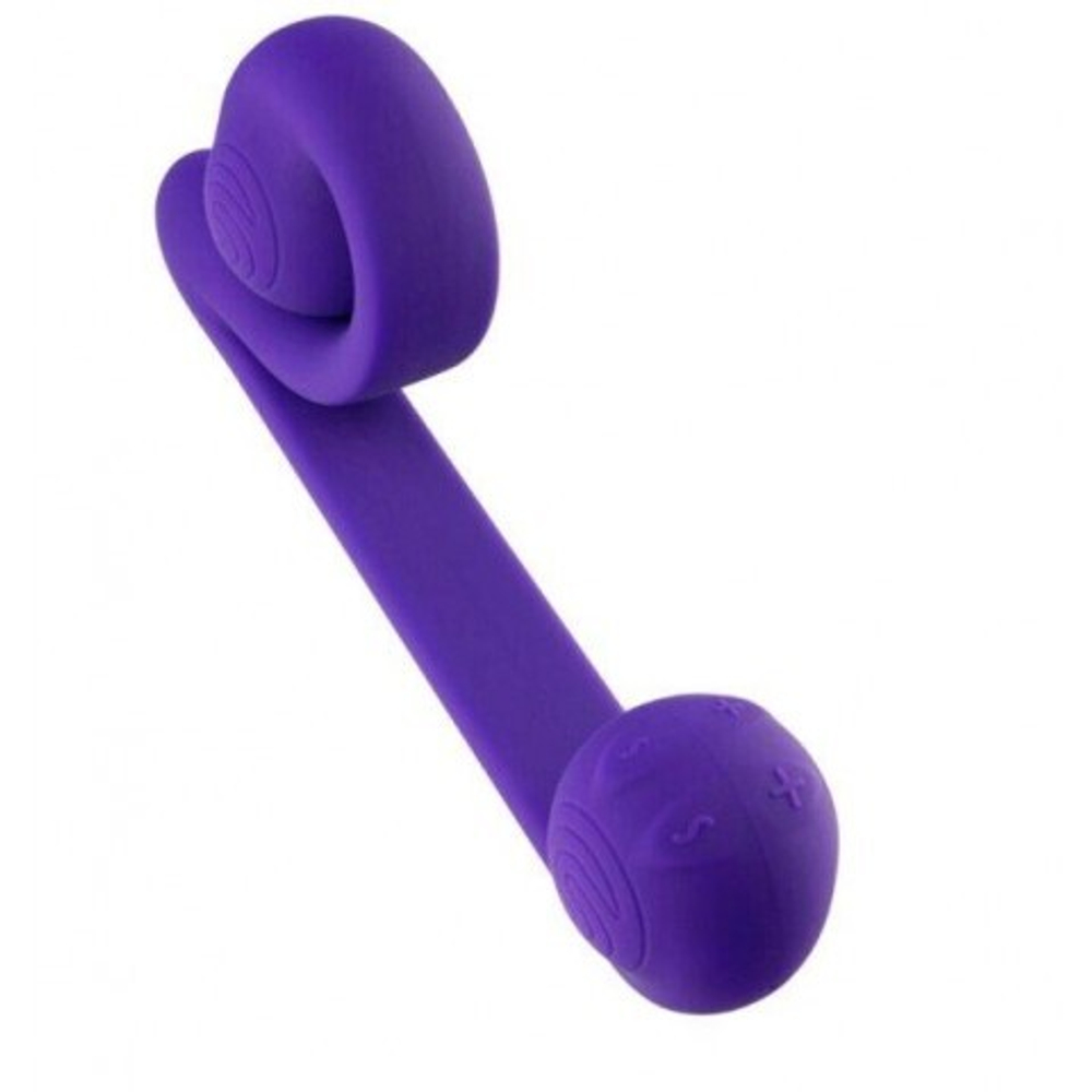 Вибромассажер для двойной стимуляции Snail Vibe фиолетовый