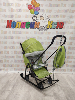 Санки-коляски Ника Детям 7-5SK оливковый
