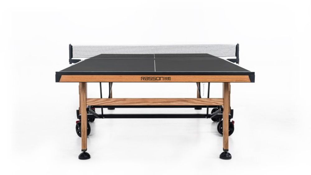 Теннисный стол складной для помещений "RASSON PREMIUM T01 Indoor" (274 х 152,5 х 76 см, натуральный дуб) с сеткой