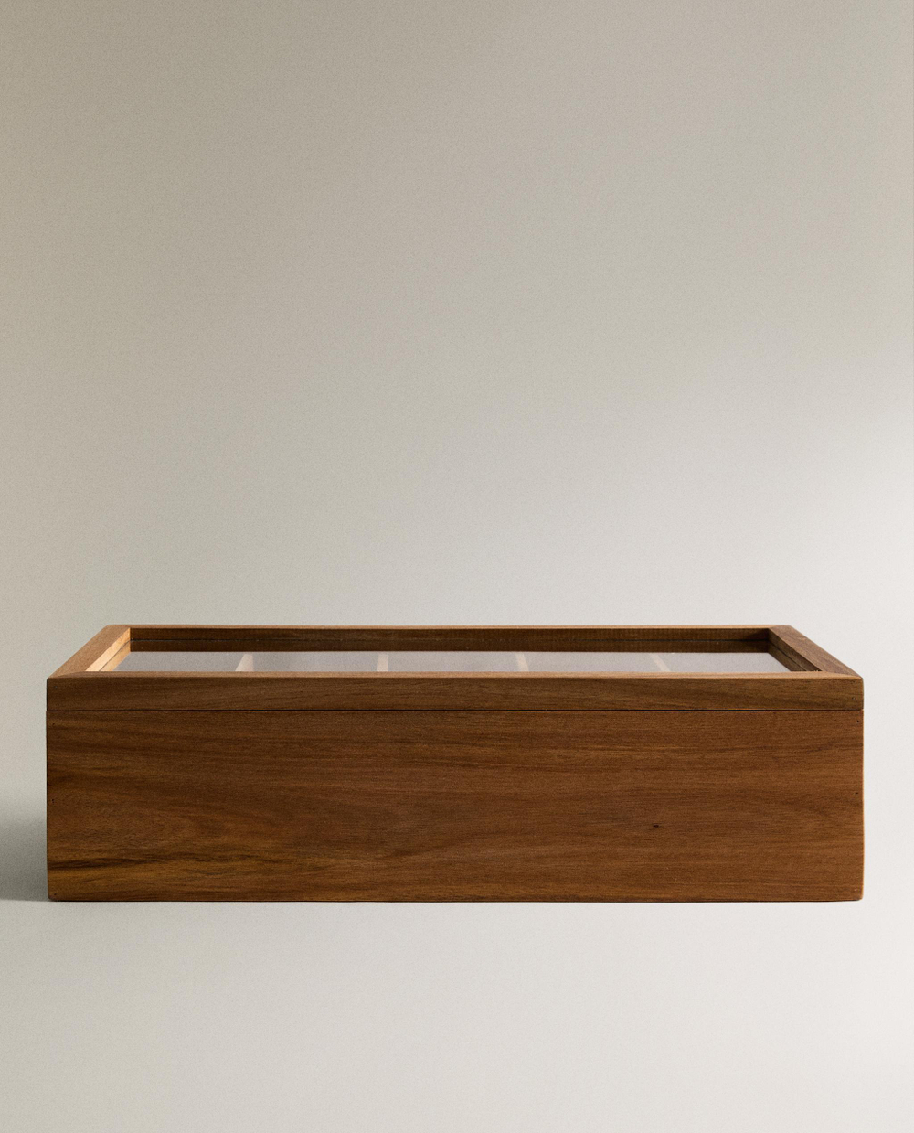 Zara Home чайница из дерева, цвет коричневый, 37 см