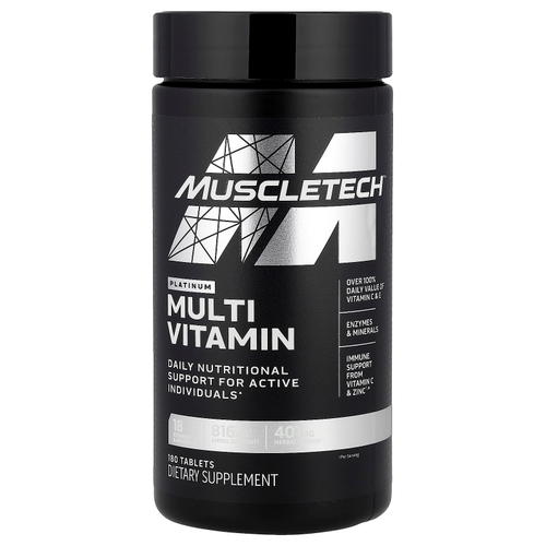 MuscleTech, Platinum Multivitamin, мультивитамины, 180 таблеток