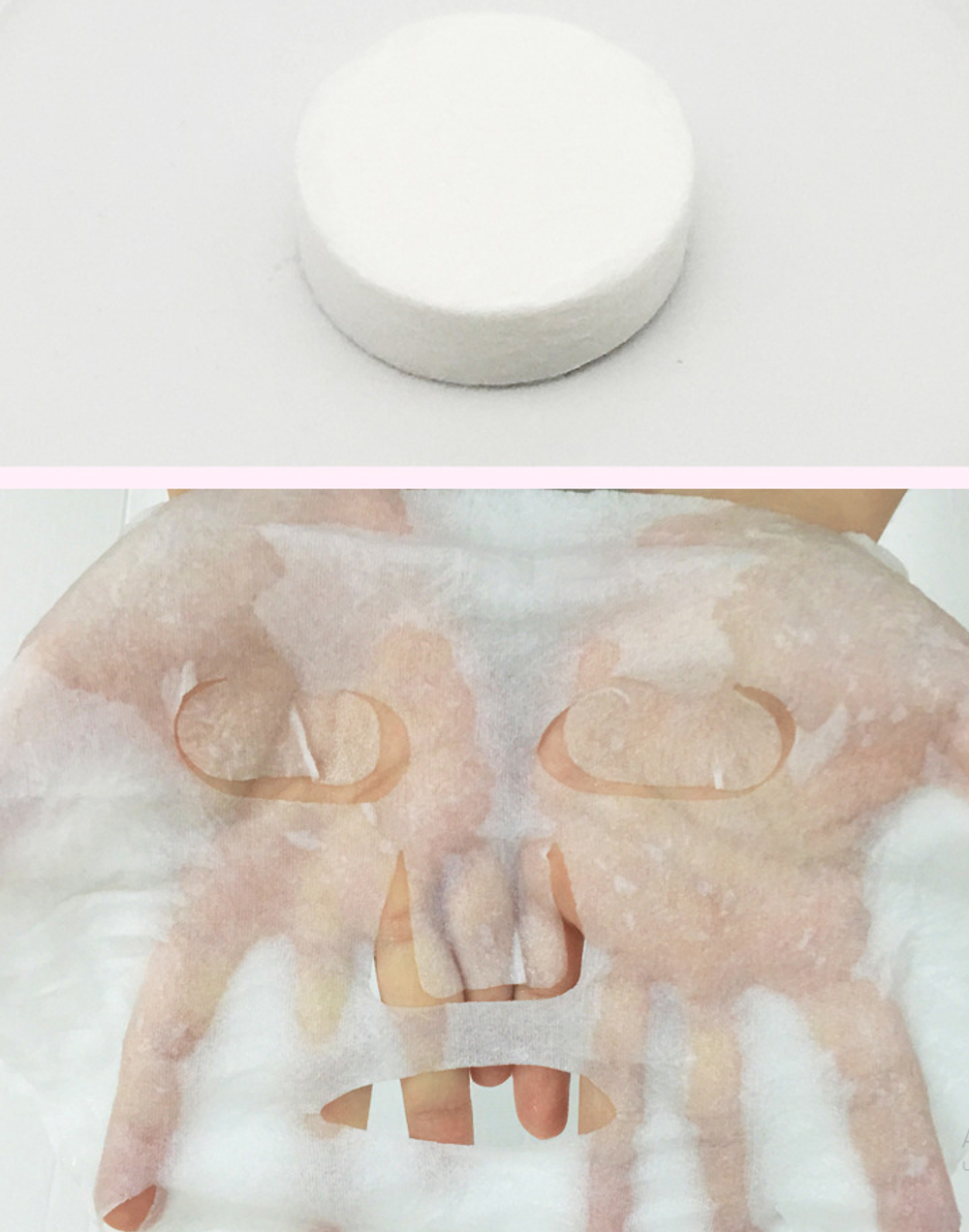 Прессованная ,сухая маска -салфетка для лица, Bioaqua Compressed Facial Mask, 1 шт.