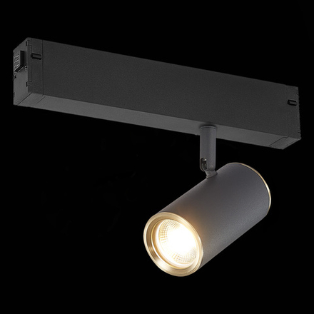 ST504.436.01 Св-к трек. Черный GU10 1*50W  IP20 L104xW54xH111 180-240V Без ламп