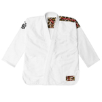 Кимоно Level x Black Pink Leopard Competitor WHITE