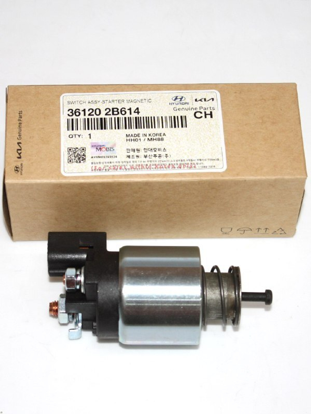 Реле втягивающее стартера 361202B614 Hyundai Solaris/Kia Rio