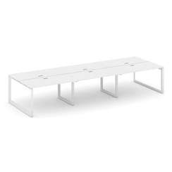 Style Project Рабочая станция двухсторонняя SN-59O.DRS-071 Белый/Металл Белый/Белый Заглушка 2940*14