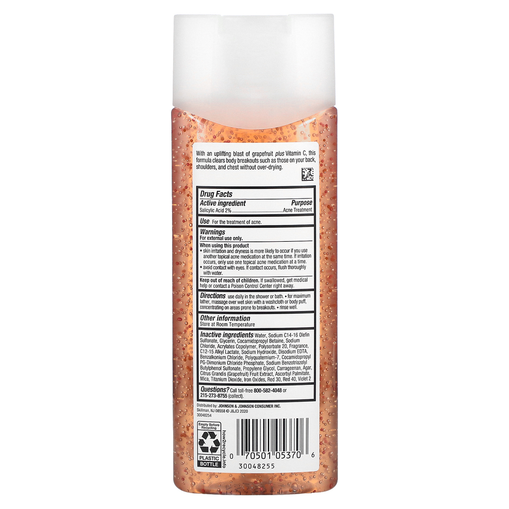 Neutrogena, Body Clear, Гель для душа, Розовый грейпфрут, 8,5 унции (250 мл)