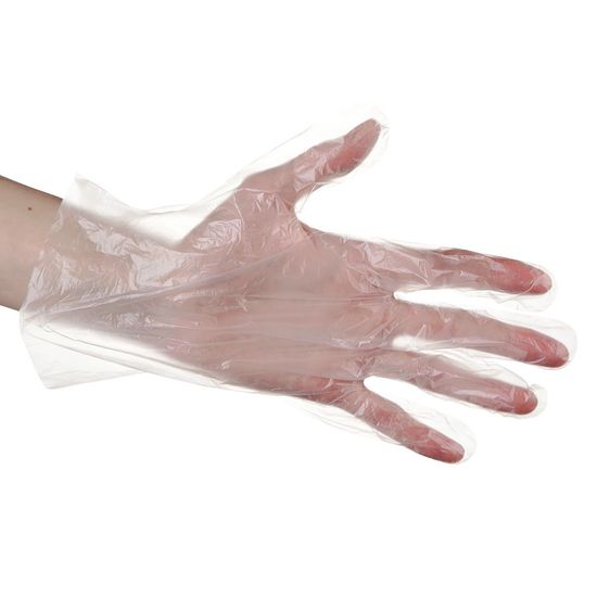 Одноразовые перчатки полиэтиленовые , размер L 100 шт/уп Klever