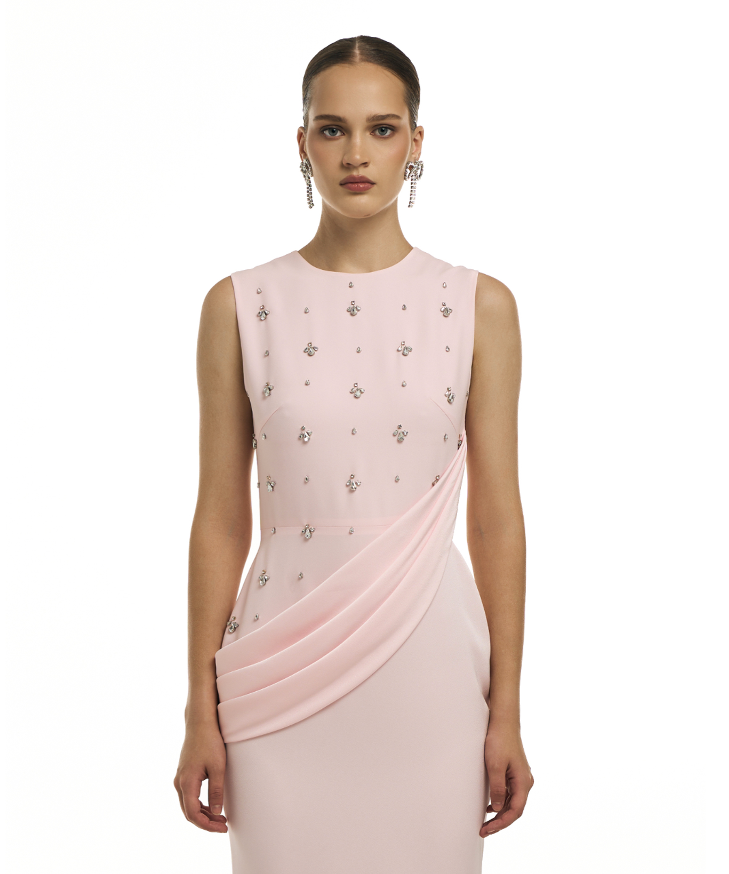 Платье Empressa (Импресса) розовое в пол