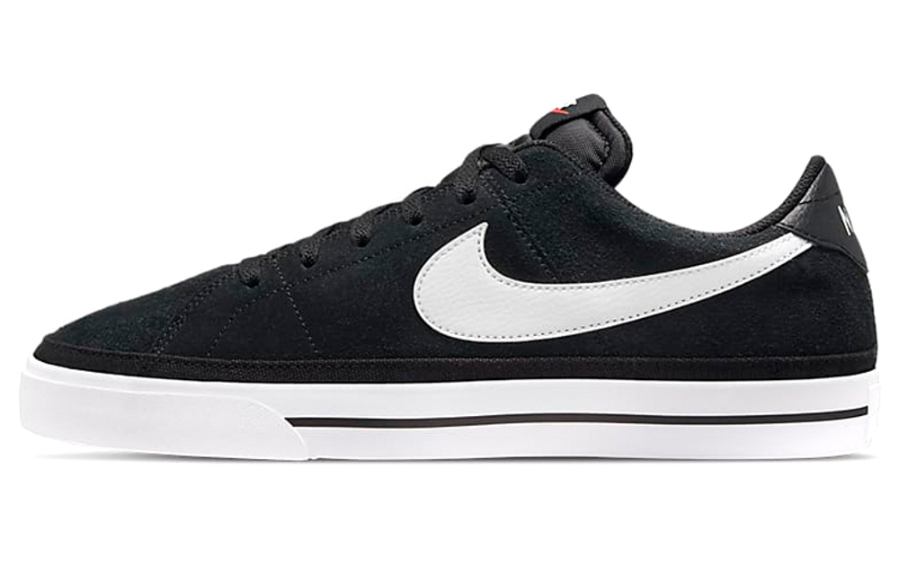 Nike Court Legacy suede low-top sneakers men's black and white