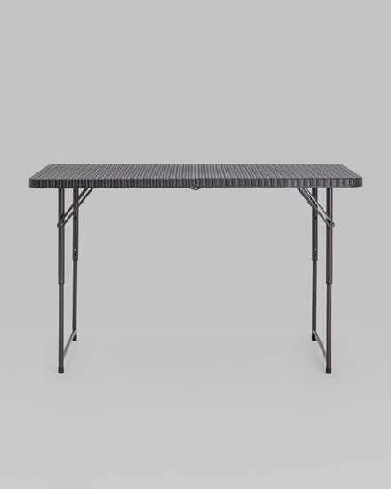 Стол складной чемодан пластиковый Кейт 120 коричневый