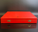 Мельхиор. Столовые ложки набор из 6 штук в футляре. Клеймо ЮММЕТ. СССР