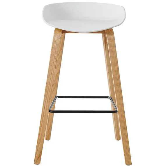 Барный стул Hey с белым пластиковым сиденьем | Купить в Hallberg.ru