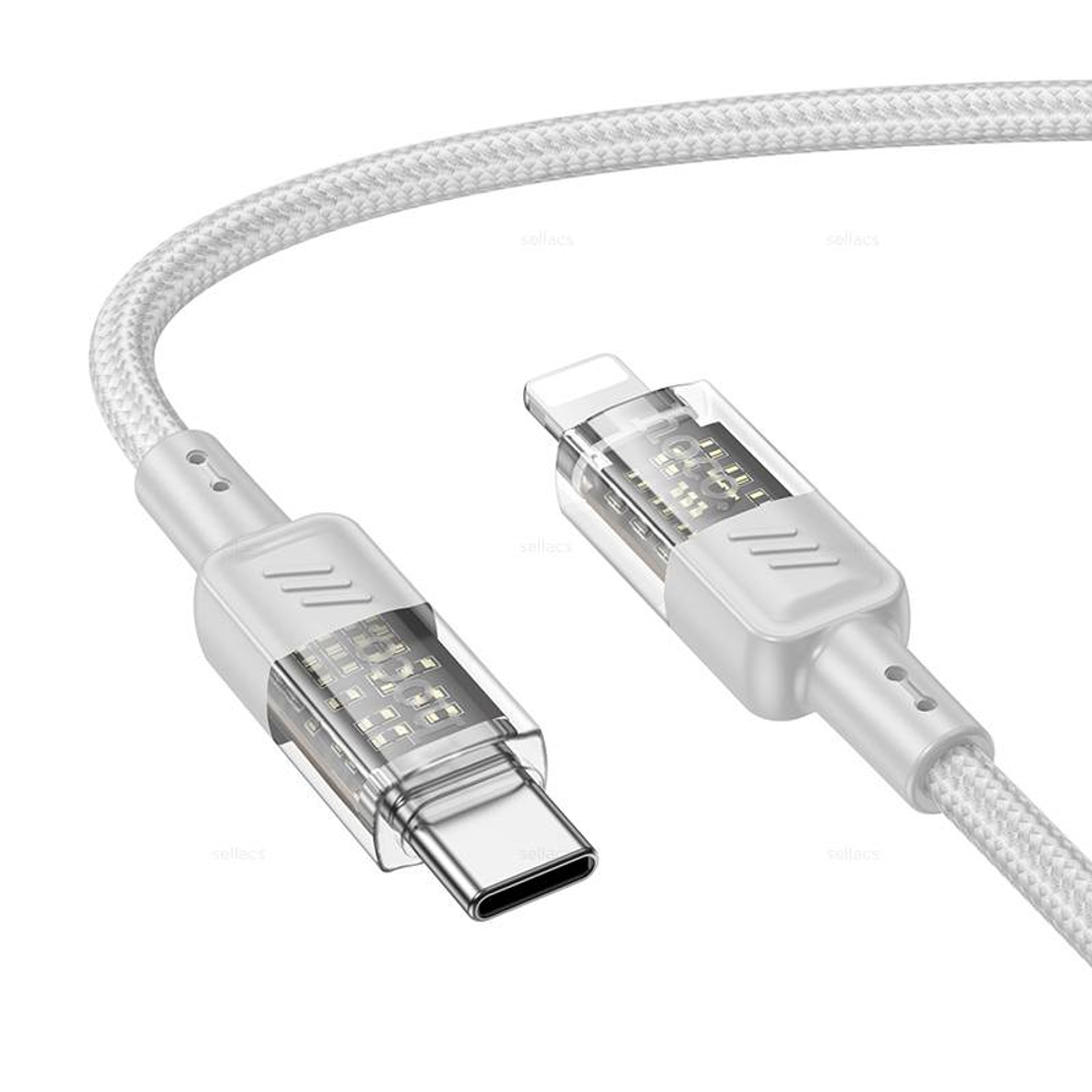 Кабель Type-C на Lightning 27W Hoco U129 (grey)