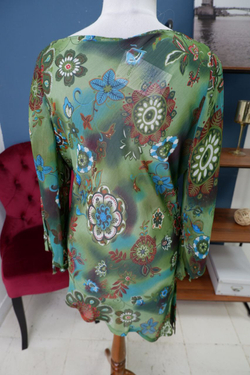 Блуза с принтом 46 размер