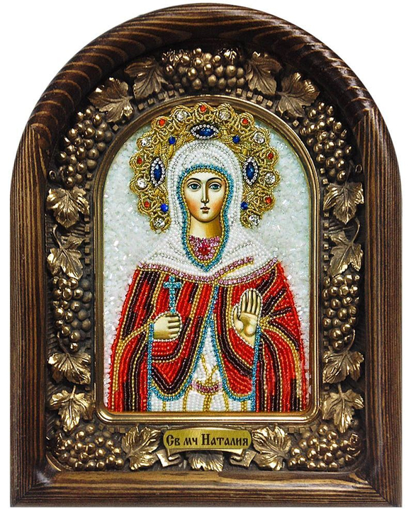 Икона Святая мученица Наталья бисер