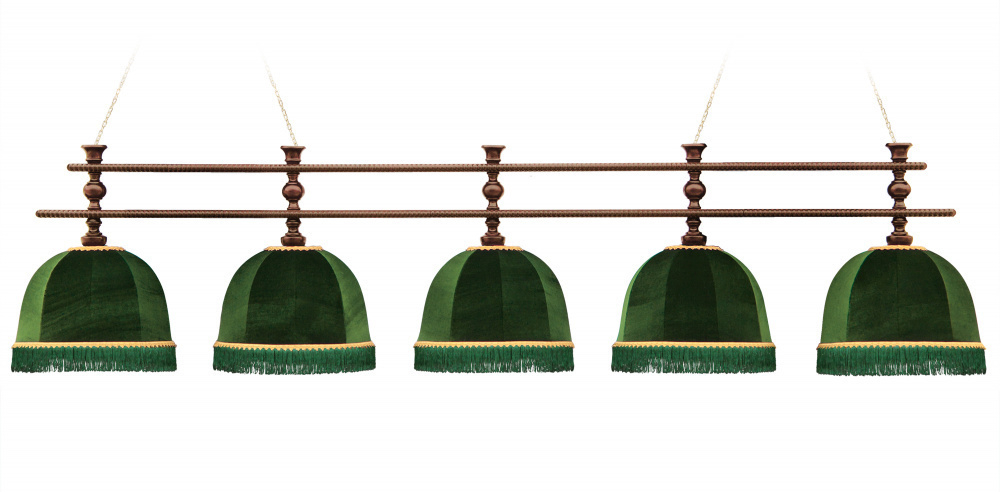 Лампа Аристократ-Люкс 5 плафонов - ясень