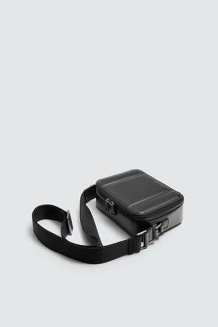ZARA СТЕГАНАЯ СУМКА, ЧЕРНЫЙ