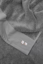 Полотенце из органического хлопка Pure Cotton 30х35 темно-серый
