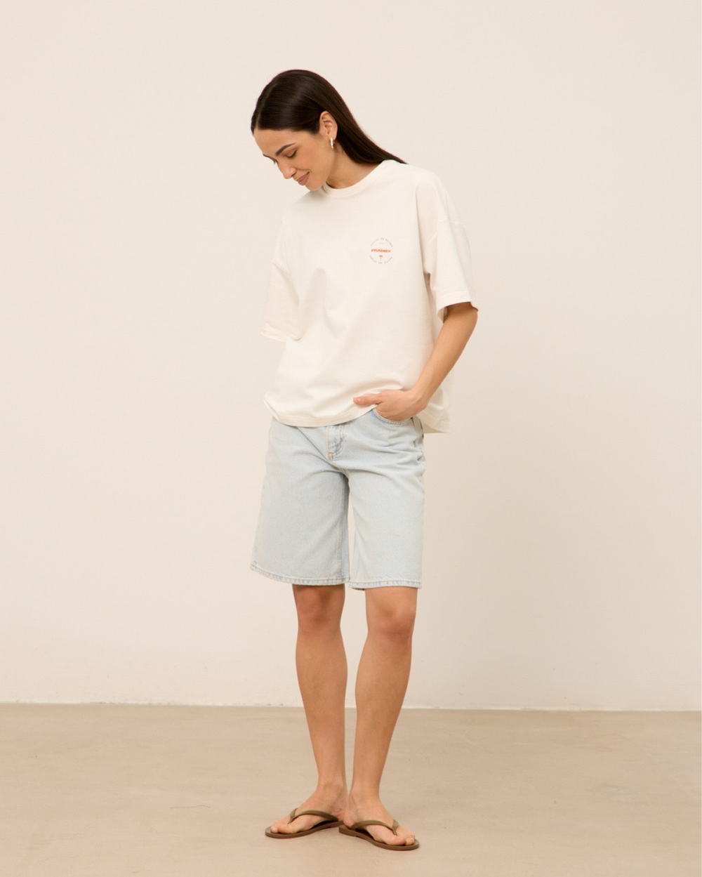 Футболка 03, ТИШИНА И УМИРОТВОРЕНИЕ, сине-оранжевая