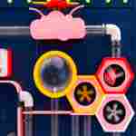 Детская интерактивная стена «Аэролаборатория», с пневмосистемой и лабиринтами