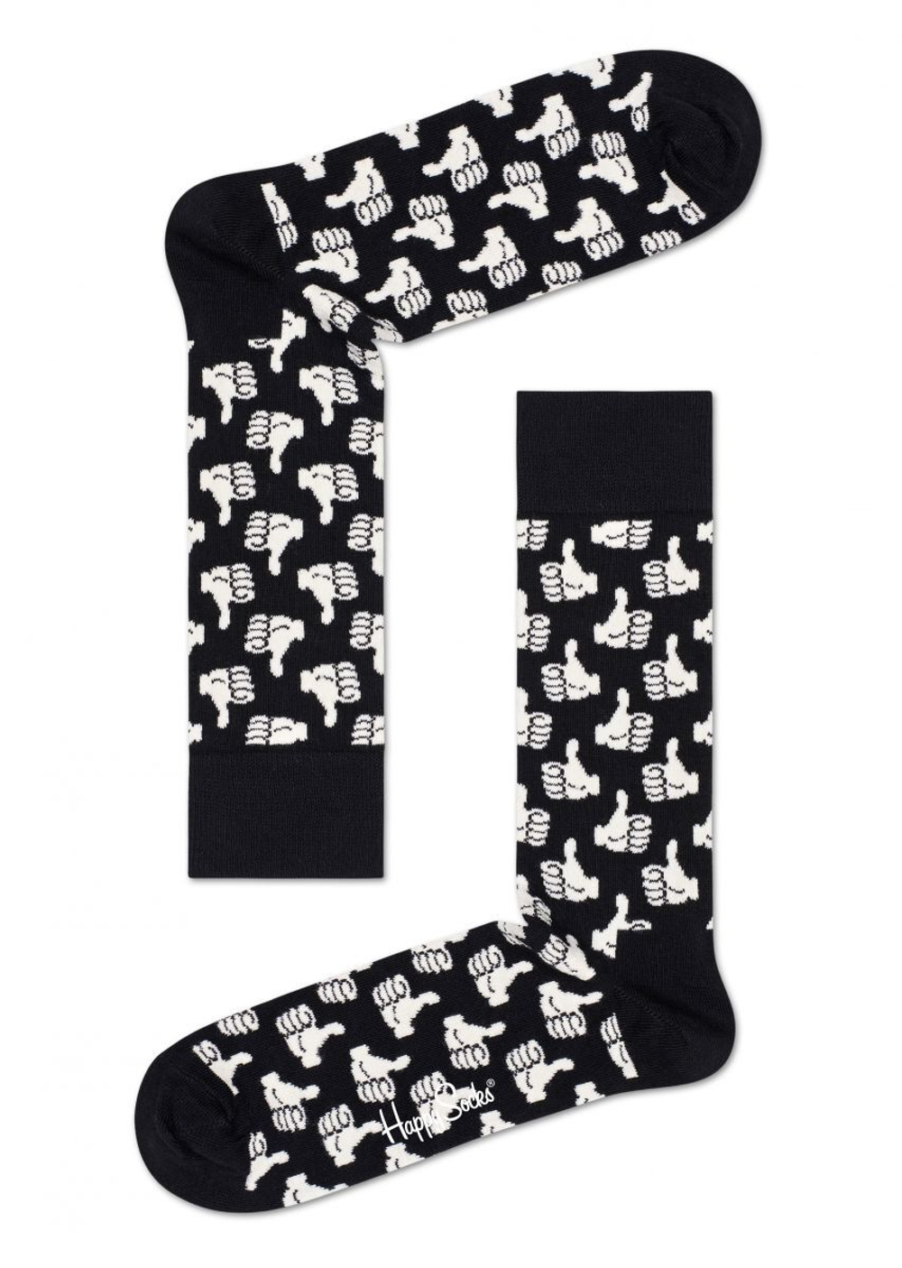 Подарочный набор носков 4-Pack Black and White Socks Gift Set (Размер: 25) (Цвет: разноцветный)