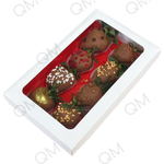 Коробка для клубники в шоколаде 250*150*40 мм (белая), 50шт