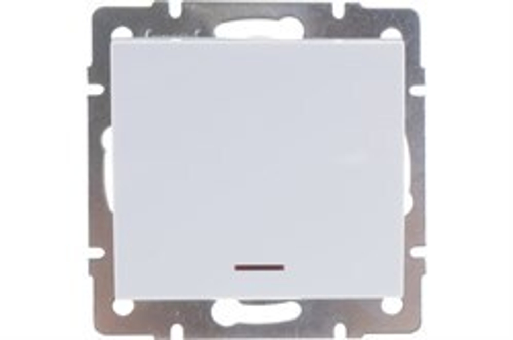 RAIN 703 0288 111 Выключатель с подсвет. белый 10шт/120шт