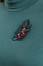 8374 Брошь (изумрудный)