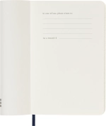 Ежедневник Moleskine (DSB2012DC2) Classic Soft Pocket 90x140мм 400стр. мягкая обложка синий сапфир