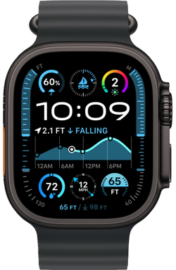 Apple Watch Ultra 2 49mm Ocean Band Black / Black Titanium Case
