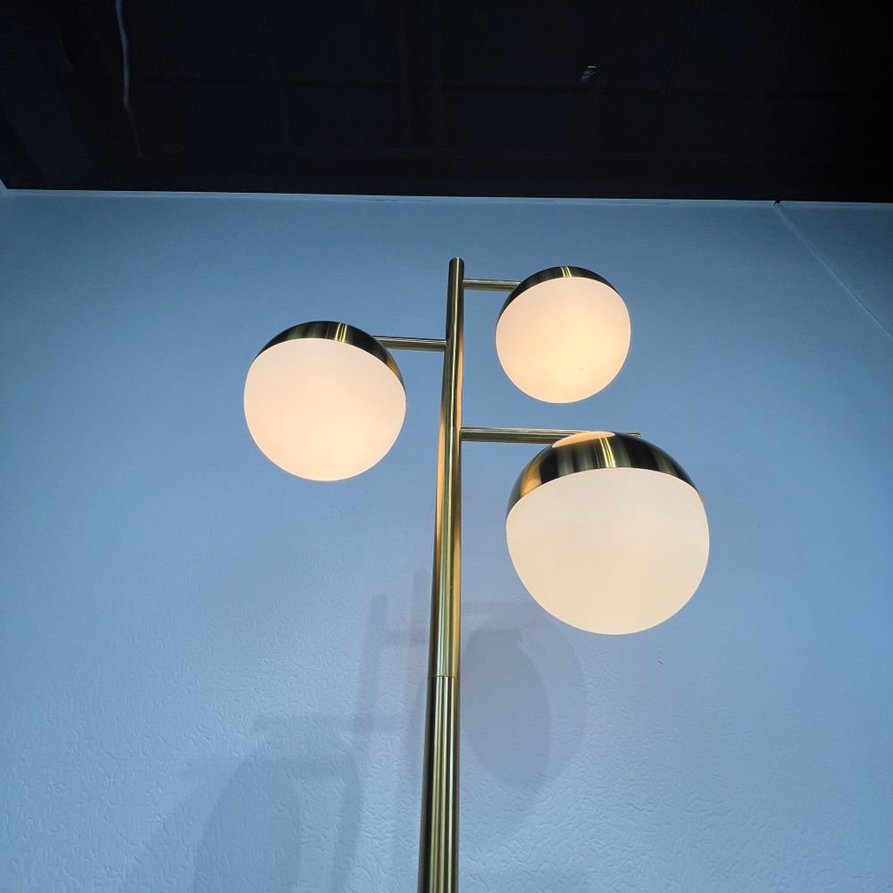 Торшер Geneva Glass Floor Lamp Triple