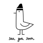 Футболка "Sea You Soon" молочно-белая (взрослые)