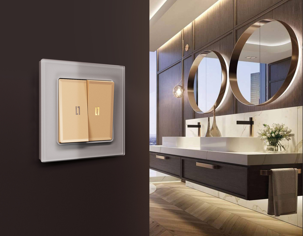 AF330502 Рамка ALFA Platos (Сталь Стекло органическое) 2-ая