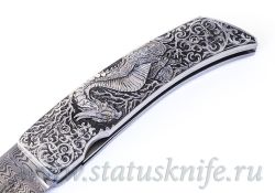 Нож Paolo Gidoni Gidowolf Engraver Stefano Perlottiфотография - 3