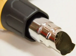 Фен промышленный-строительный Partnertool PHG2200ESET, 2.2кВт, с ПЛАВНОЙ регулировкой температуры 600С, 500л/мин, 4насадки, КЕЙС, профессиональная серия