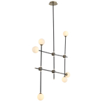 Светильник с лампой, черный / золотистый, белый, BASTONCINO, G9, 5
