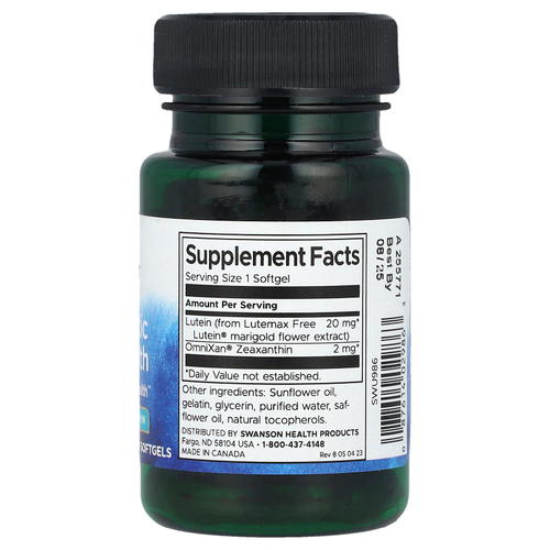 Swanson, Synergistic Eye Health, 60 мягких таблеток