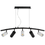 LR735363872 Люстра RULLO 5х50W GU10 ЧЕРНЫЙ/БЕЛЫЙ (571735+214436-3+214487-2)