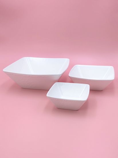 Блюдо квадратное 30 см. набор 3 шт. "Орнамент"