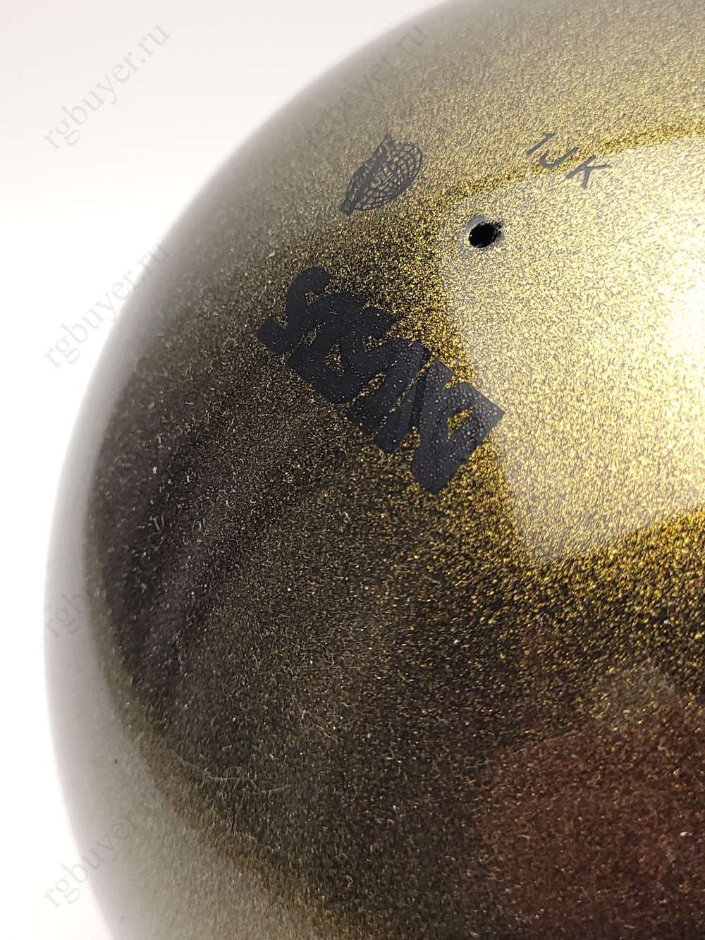 Мяч Sasaki 18,5 см серия "Металлик" Тёмное золото BGD (Black Gold)
