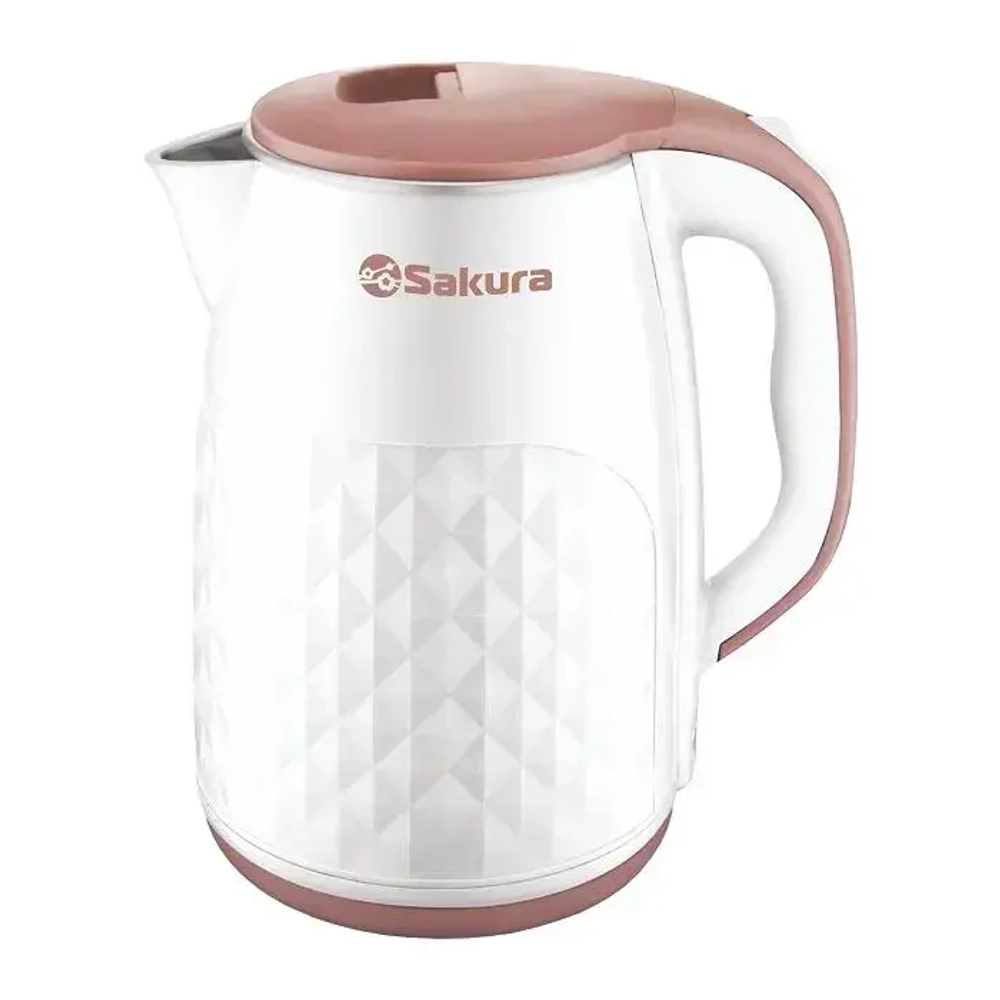 Чайник электр sa-2165wbg (2.5) бел/беж д