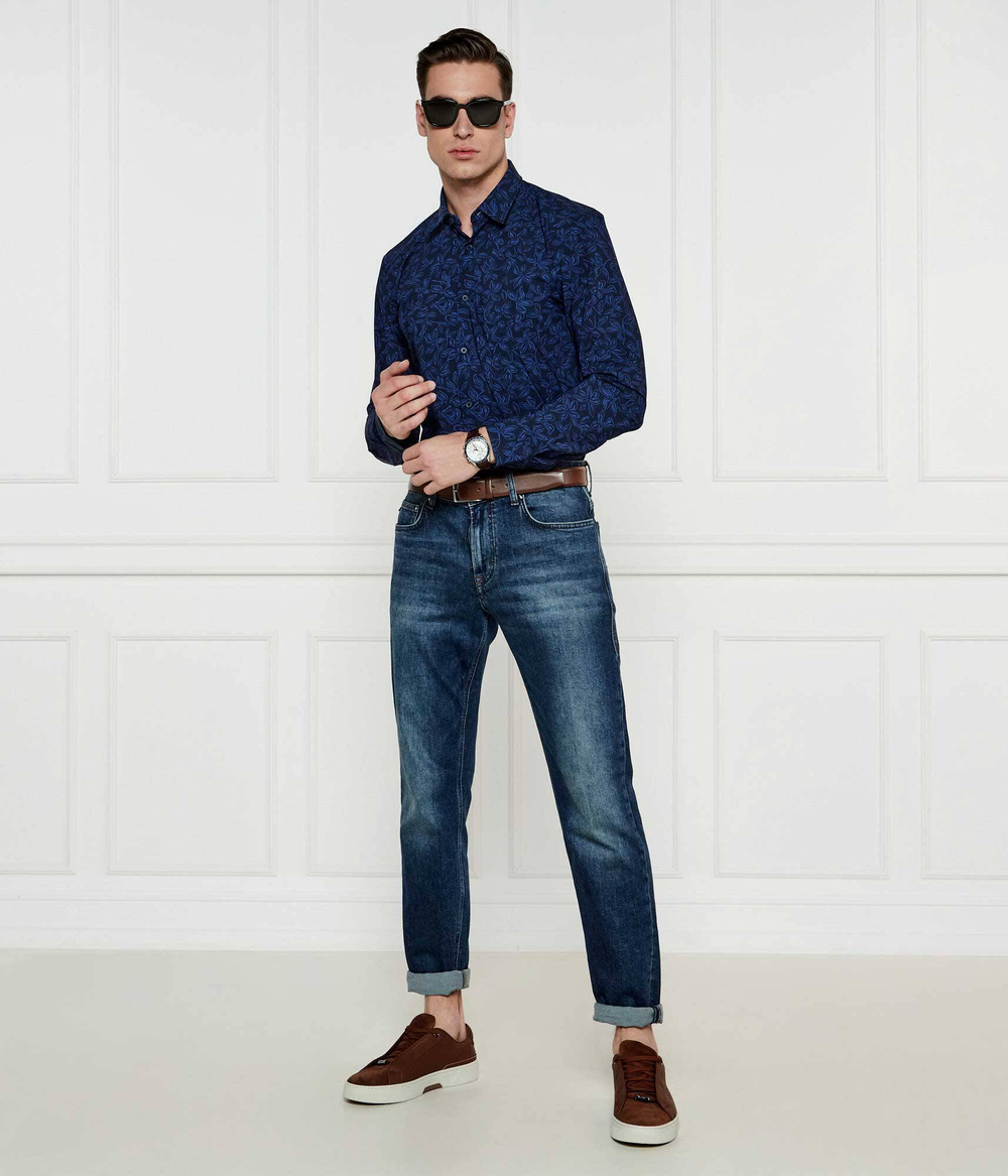 Рубашка P-ROAN-kent-C1-233 BOSS BLACK - темно-синий(50527520)