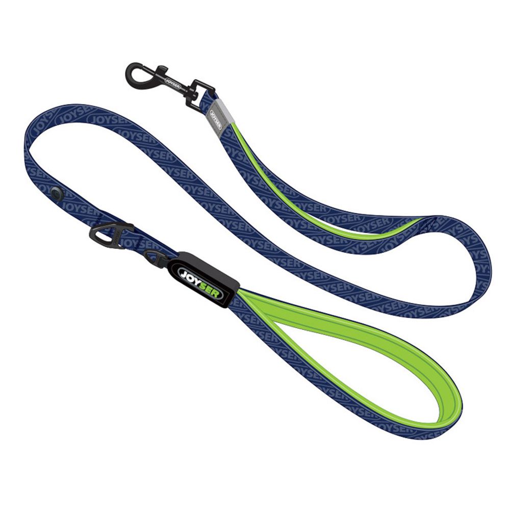 Поводок для собак JOYSER Walk Base Leash XL/1200*250*3 синий с зеленым