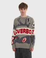 CHARLES JEFFREY LOVERBOY ДЖЕМПЕР С ЛОГОТИПОМ GREYSCALE