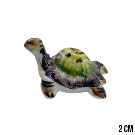 Фигурка Черепаха малая цветная гжель