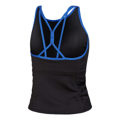 Женская теннисная майка Lucky in Love Ruche Crop Tank Top Women - Black