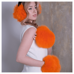 Наушники из меха песца «Полярная лиса»